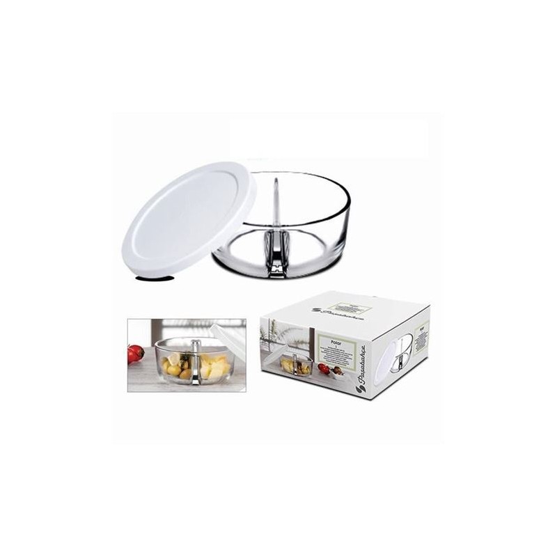 TUPPER CRISTAL CON 2 COMPARTIMENTOS...