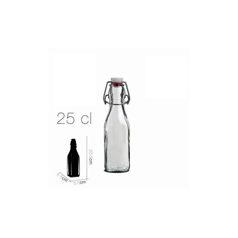 BOTELLA CIERRE PRESION 250ML SWING BORMIOLI