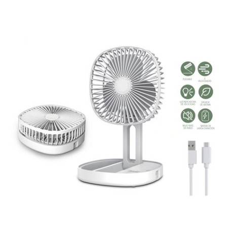 VENTILADOR DE MESA PLEGABLE 4.5W USB + BATERÍA