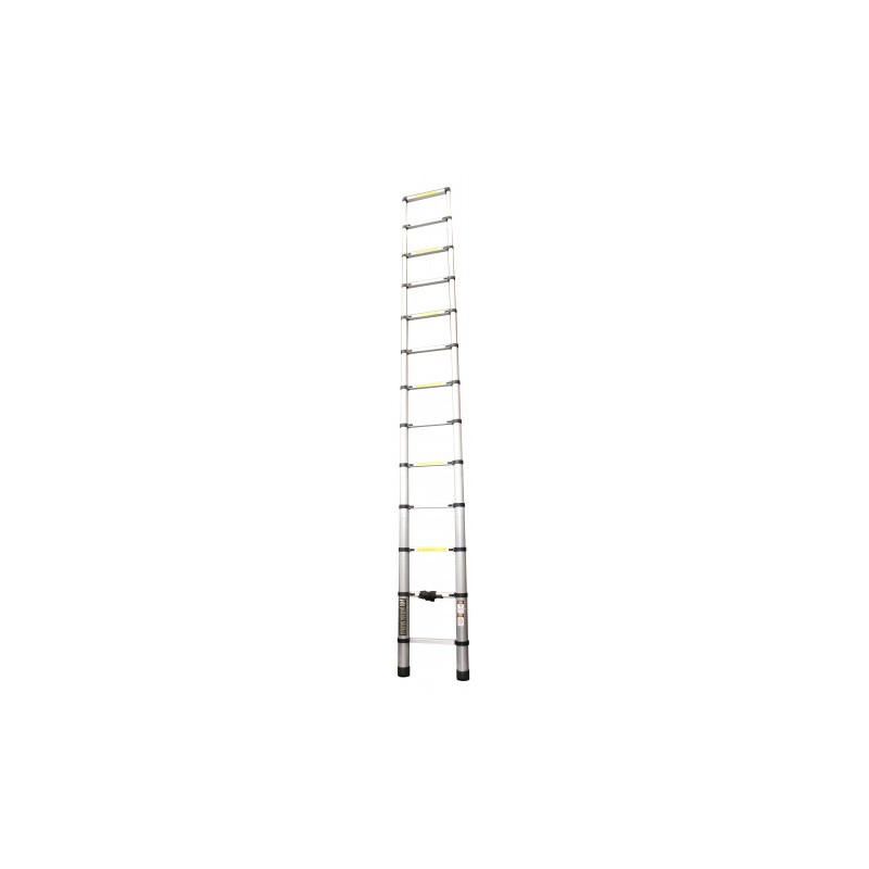 ESCALERA EXTENSIBLE ALUMINIO 12 PELDAÑOS 3.8 METROS MADER