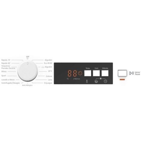 LAVADORA 8KG 1200RPM MX-LV2082 MX ONDA