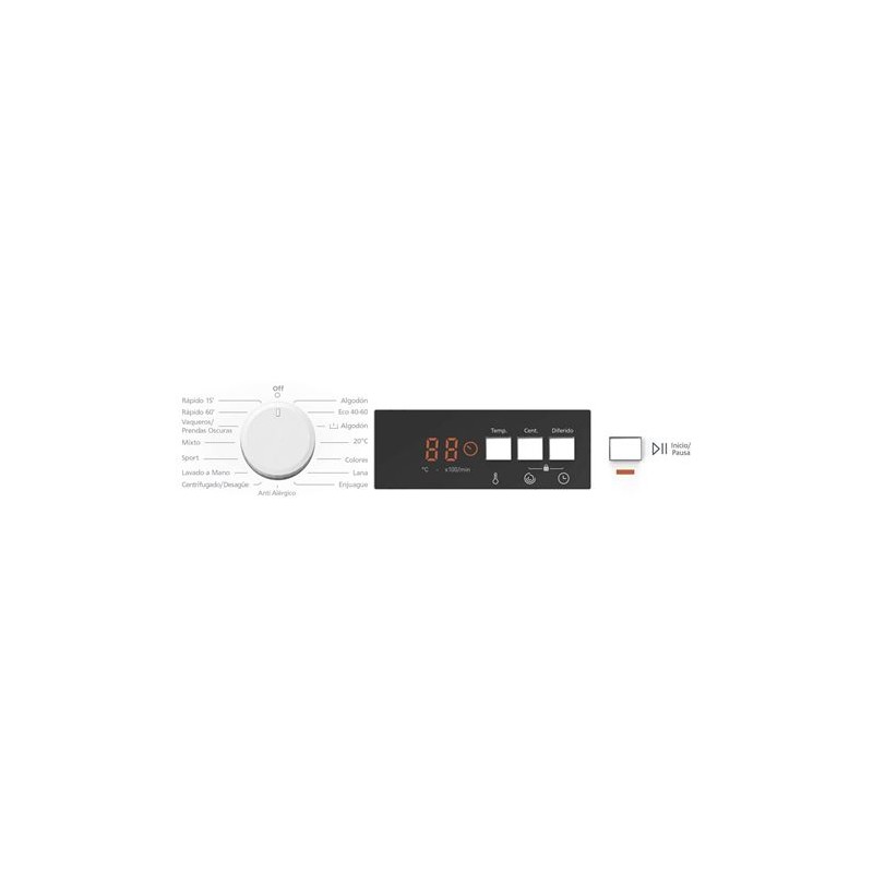 LAVADORA 7KG 1200RPM MX-LV2080 MX ONDA