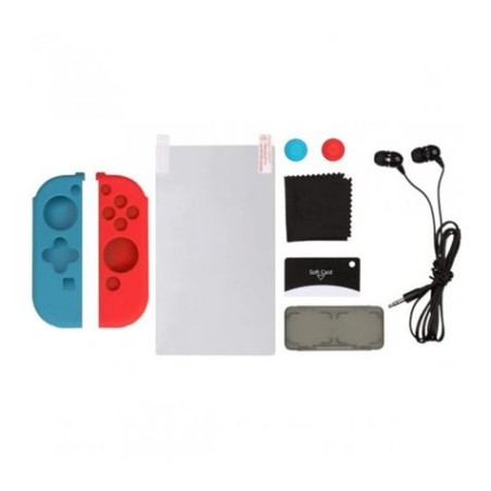 PACK GAMER NINTENDO SWITCH FUNDA | PROTECTOR | AURICULARES | GRIPS KONIX