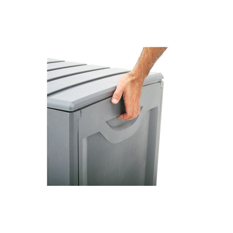 BAUL RESINA GRIS 340LITROS 57X118X53CM