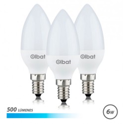 PACK 3 BOMBILLAS LED C37 |...