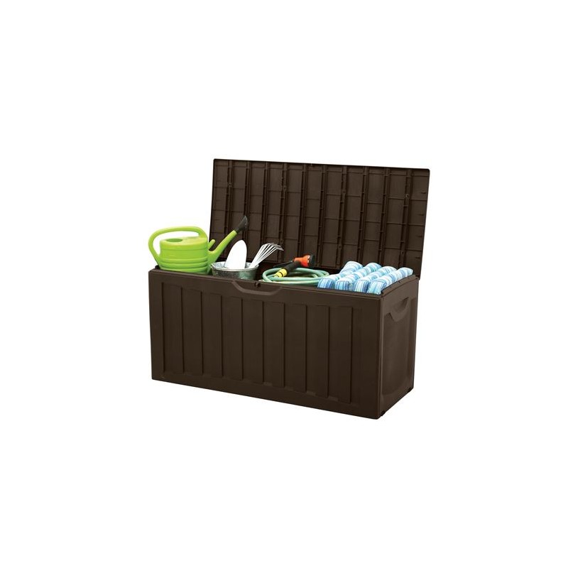 BAUL RESINA MARRÓN 340LITROS 57X118X53CM