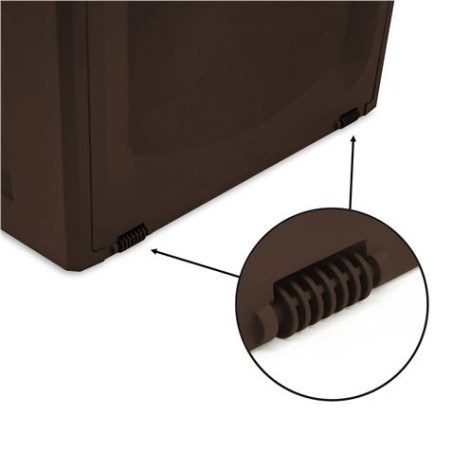 BAUL RESINA MARRÓN 340LITROS 57X118X53CM