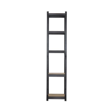 ESTANTERIA NEGRA 5 BALDAS AJUSTABLES 180X40X40CM