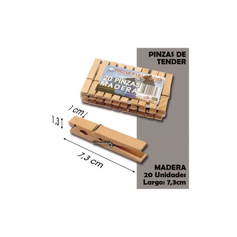 TRABA / PINZA TENDER LA ROPA MADERA...