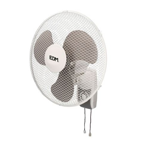 VENTILADOR PARED BLANCO 45W Ø ASPAS 40CM EDM
