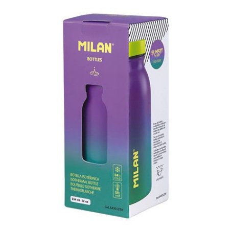 BOTELLA ISOTERMO ACERO INOX 350ML SUNSET MILAN
