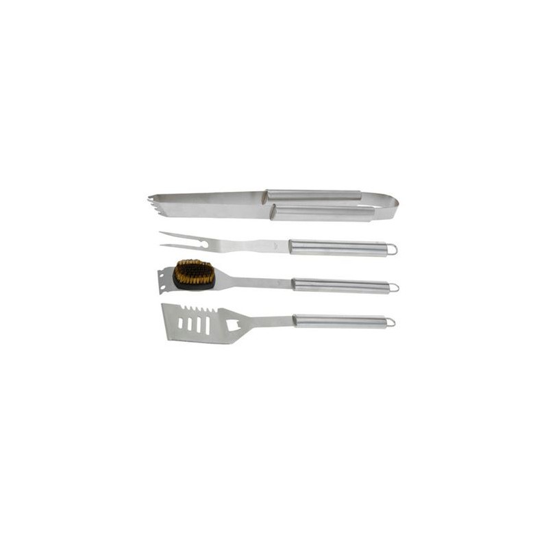 SET 4 UTENSILIOS INOX DE BARBACOA