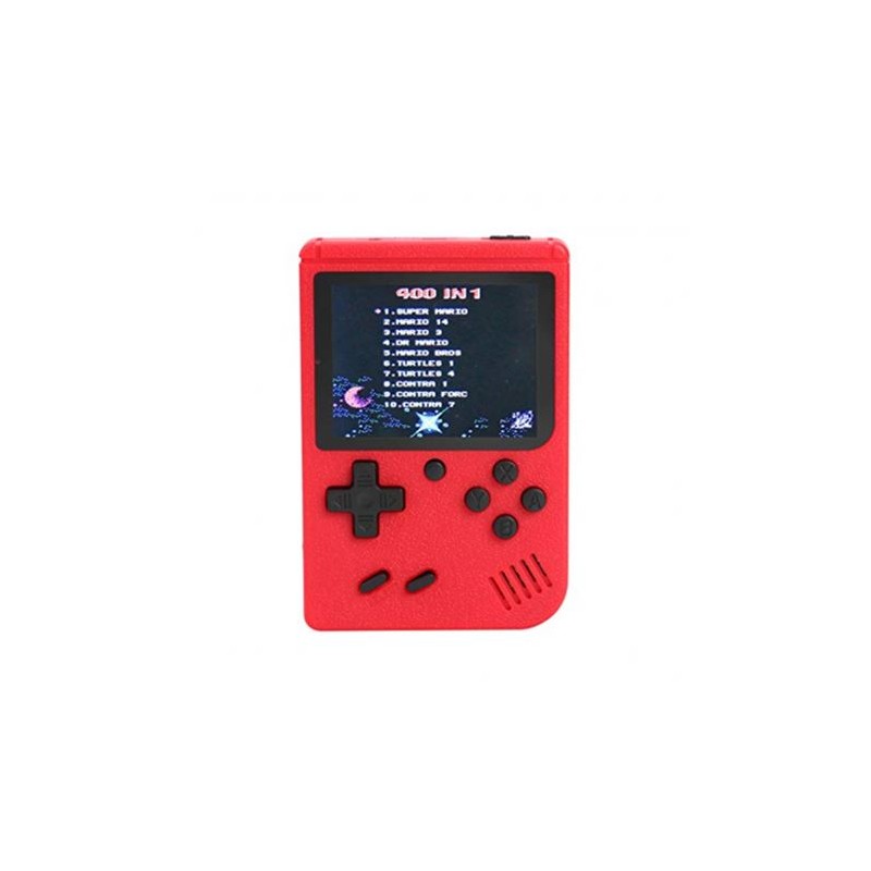 CONSOLA SUPER GAME BOX ROJO 400 JUEGOS