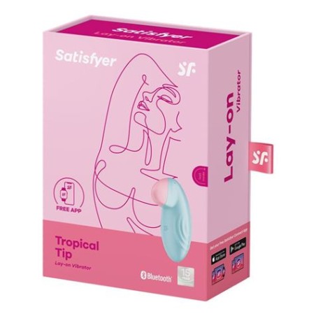 ESTIMULADOR DE CLITORIS TROPICAL TIP AZUL SATISFYER