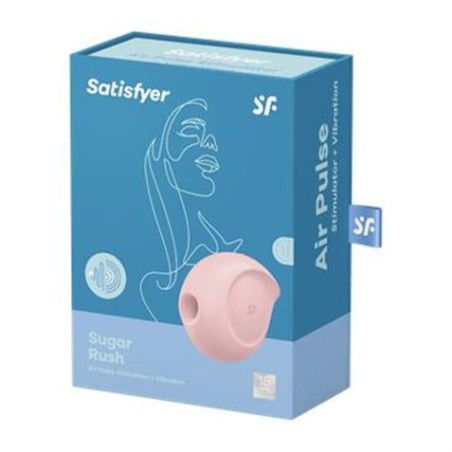 SUCCIONADOR DE CLITORIS Y VIBRADOR SUGAR RUSH ROSA SATISFYER