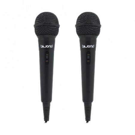PACK 2 MICRÓFONOS CON CABLE MIC KARAOKE ST12 BIWOND
