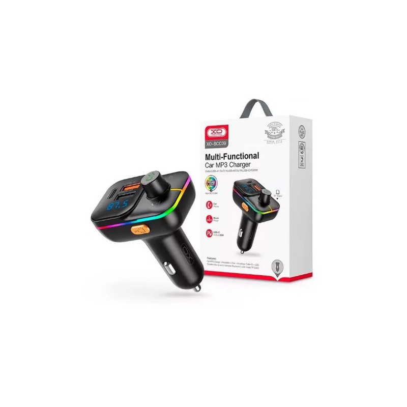 TRANSMISOR FM BCC09 BLUETOOTH + USB +...