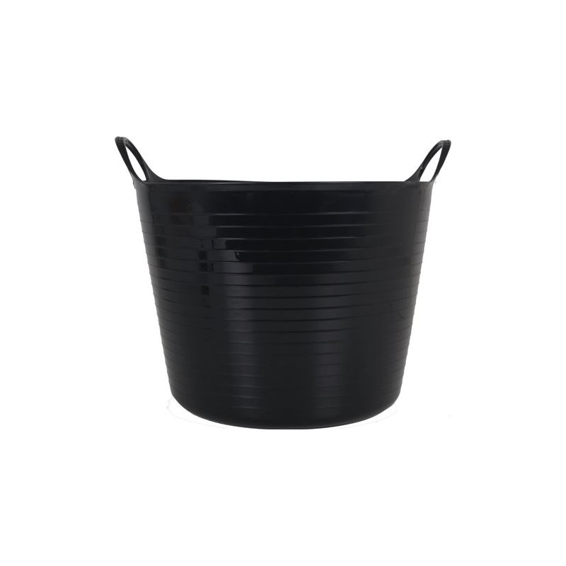 CUBETA REDONDA FLEXIBLE 26 LITROS NEGRA