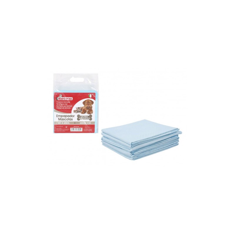 SET 8 EMPAPADORES ULTRA ABSORBENTES PARA MASCOTAS 60X60 MCT