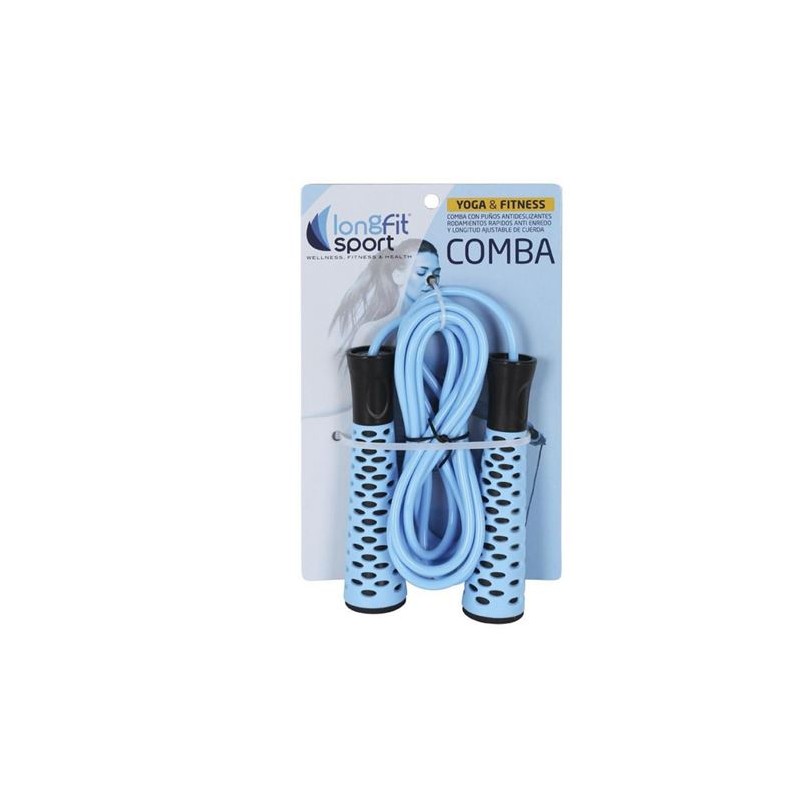 COMBA DE SALTOS REGULABLE AZUL LONGFIT