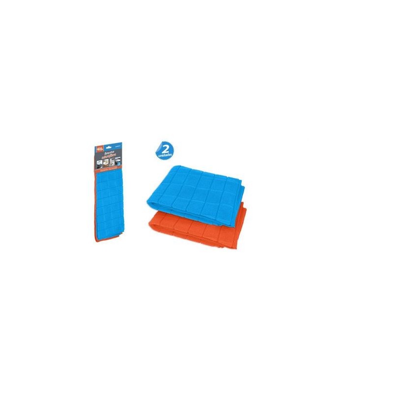 PACK 2 BAYETAS MICROFIBRAS 40X60CM...