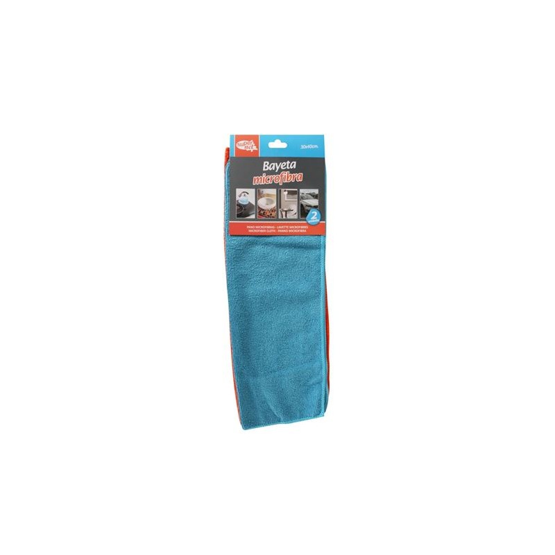 PACK 2 BAYETAS MICROFIBRAS 40X30CM...
