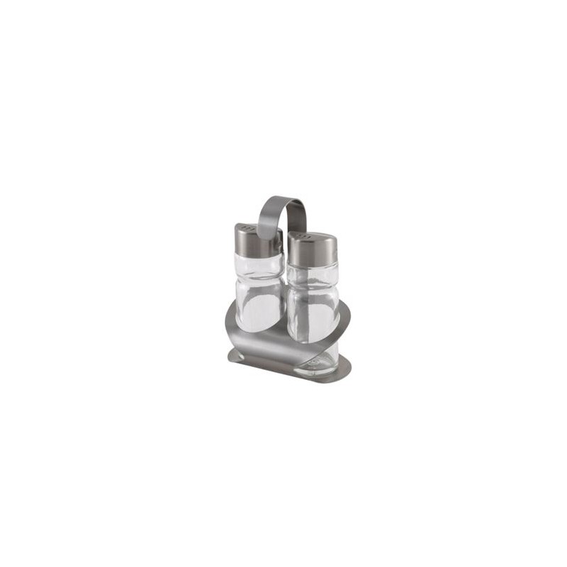 SET SALERO Y PIMENTERO ACERO INOX MONIX