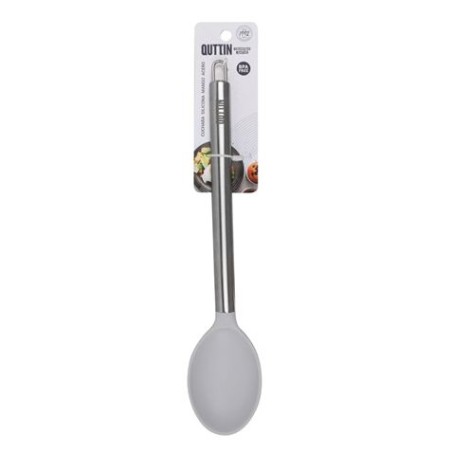 CUCHARA DE COCINA INOX CON SILICONA QUTTIN