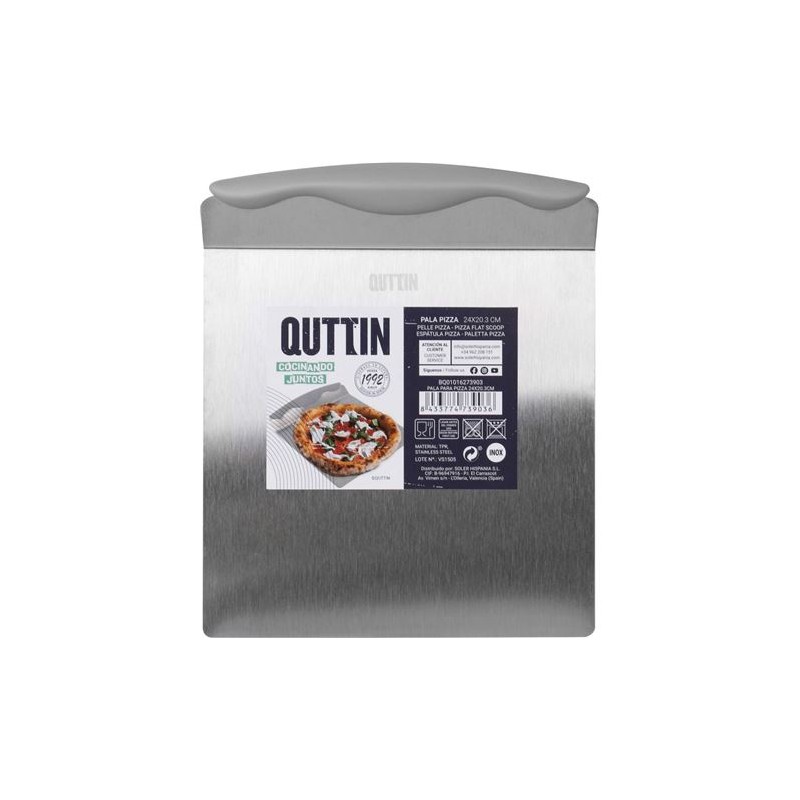 PALA PARA PIZZAS ACERO INOX 24X20CM...