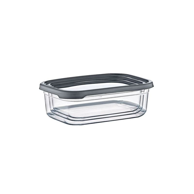 SET 3 TUPPER RECTANGULARES GRIS...