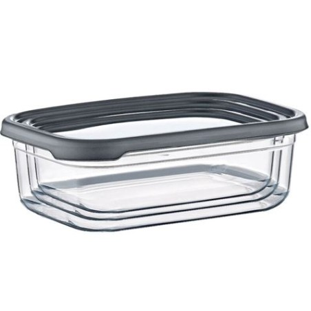SET 3 TUPPER RECTANGULARES GRIS 350-650-1200ML