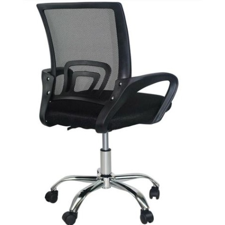 SILLA DE ESCRITORIO CON RUEDAS CLASSIC 95X65X52CM NEGRA