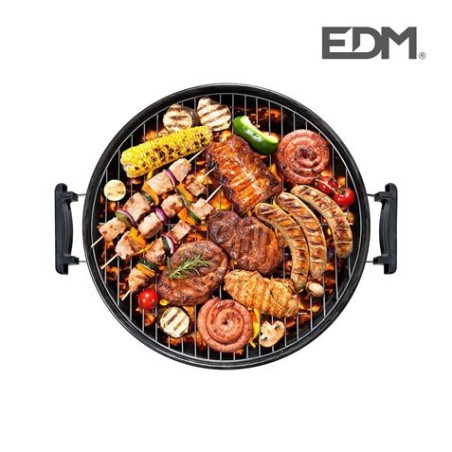 BARBACOA METALICA CON TAPA Y RUEDAS 70CM DE ALTURA