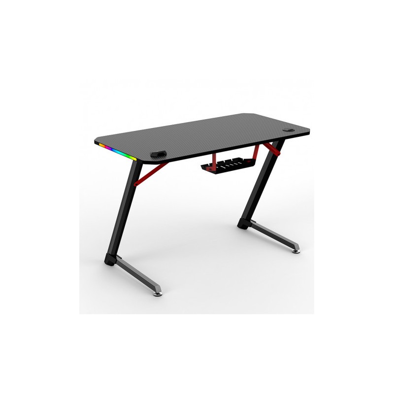 MESA GAMING PRO1700 FIBRA CARBONO LUZ...