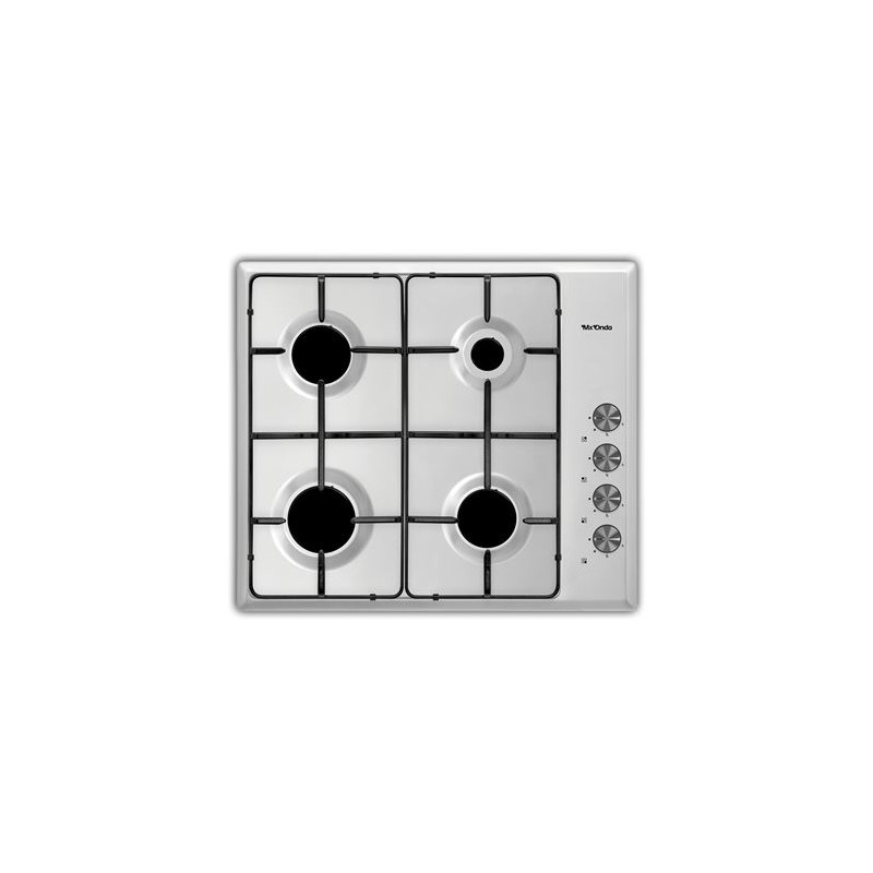 PLACA 4 FUEGOS GAS ACERO INOX PARA...
