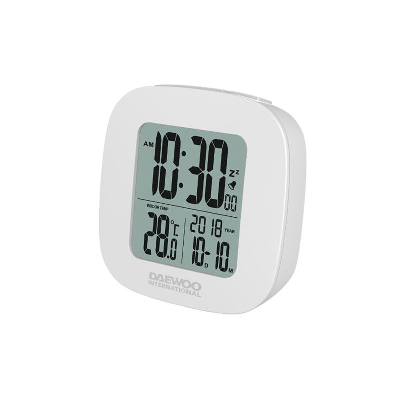 RELOJ DESPERTADOR DIGITAL BLANCO DAEWOO