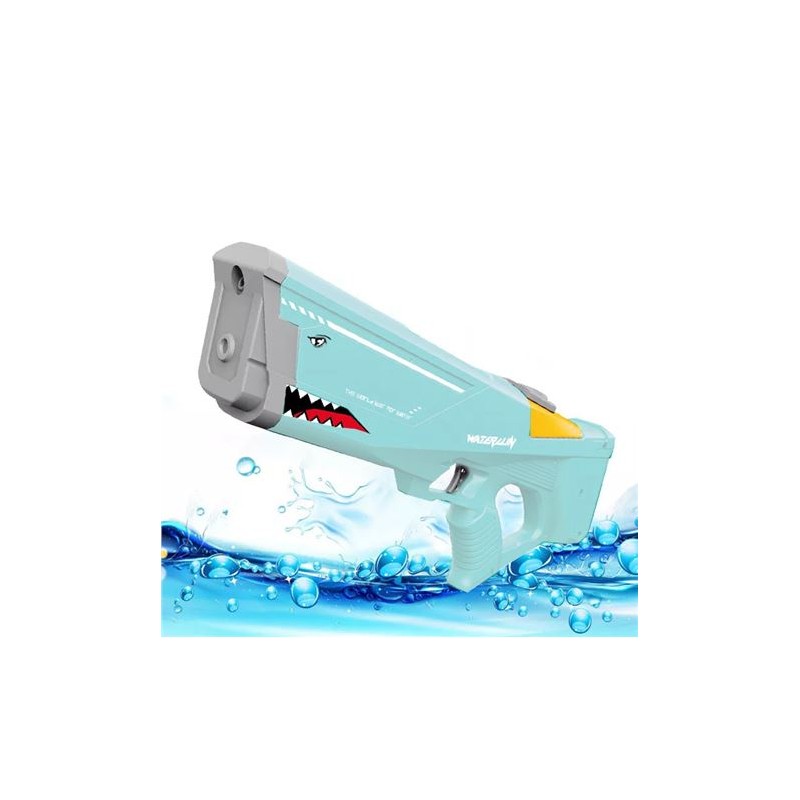 PISTOLA DE AGUA ELECTRICA SHARK AZUL