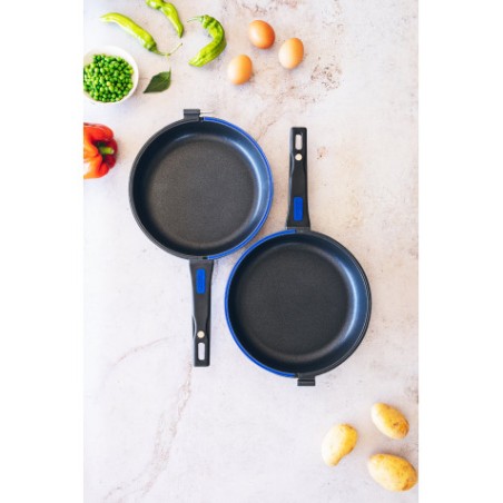 SARTEN TORTILLERO ALUMINIO FUNDIDO 24CM DOBLE TWIN SOLID+ MONIX