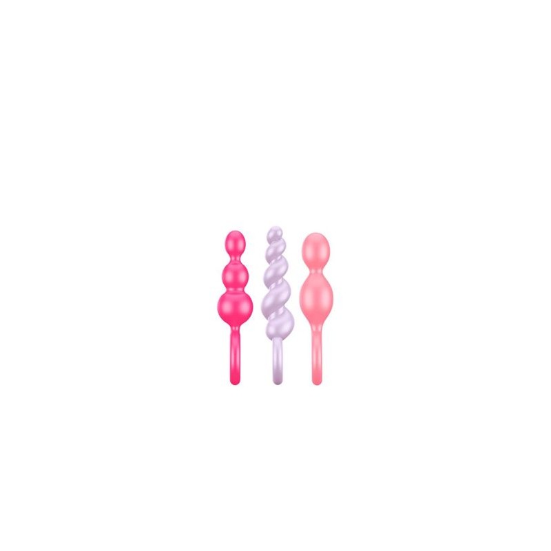 PACK 3 PLUGS SILICONA TRICOLOR SATISFYER