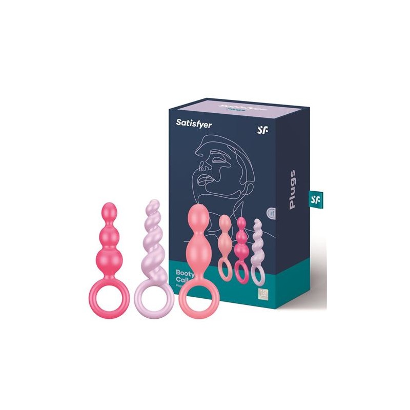 PACK 3 PLUGS SILICONA TRICOLOR SATISFYER