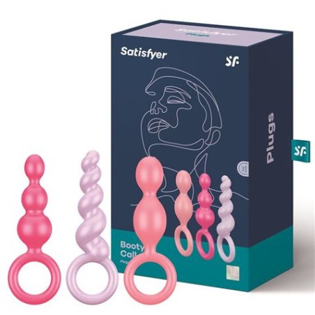 PACK 3 PLUGS SILICONA TRICOLOR SATISFYER