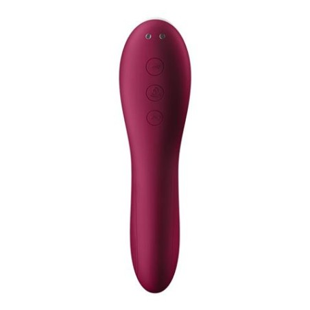 VIBRADOR SUCCIONADOR DUAL CRUSH ROJO SATISFYER