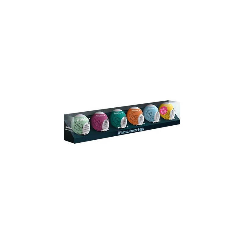 PACK 6 HUEVOS MASTURBADORES SATISFYER