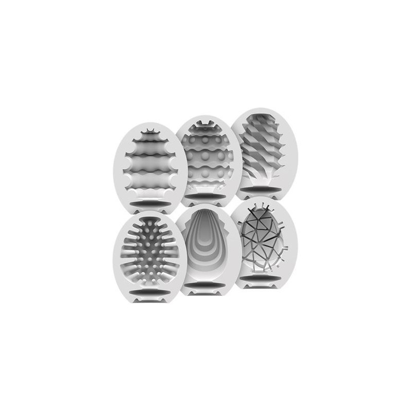 PACK 6 HUEVOS MASTURBADORES SATISFYER
