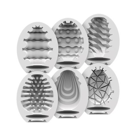 PACK 6 HUEVOS MASTURBADORES SATISFYER