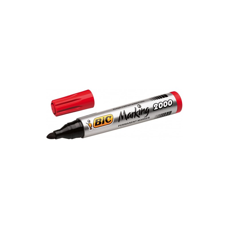 ROTULADOR MARCADOR BIC MARKING 2000 ECO - COLOR ROJO - PUNTA 4.9MM