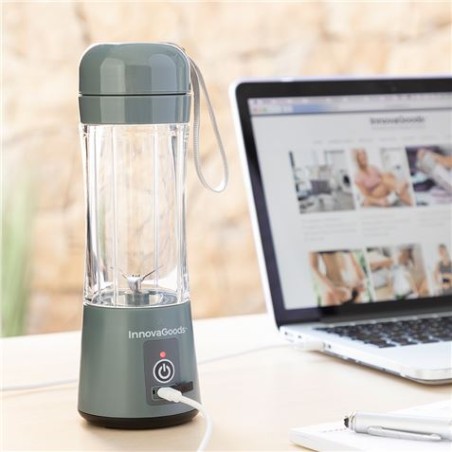 BATIDORA DE VASO PORTATIL 380ML CON BATERIA SHAKUIT INNOVAGOODS