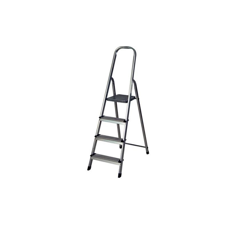 ESCALERA METÁLICA 4 PELDAÑOS GRIS...