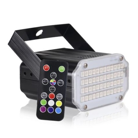 FOCO LED DISCO 48 LEDS CON CONTROL REMOTO