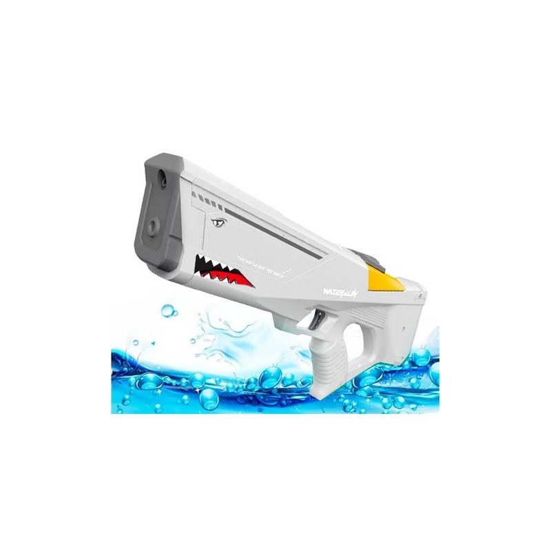 PISTOLA DE AGUA ELECTRICA SHARK BLANCO